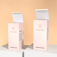 Impresión de Logotipo de Marca, Estampado Personalizado en Lámina Dorada, Juego de Cajas de Papel para Empaque de Cosméticos y Productos para el Cuidado de la Piel