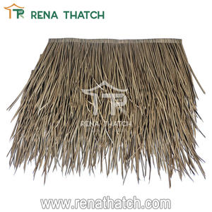 Vente en gros de palmier artificiel résistant aux UV <span class=keywords><strong>gazon</strong></span> synthétique toit de chaume rouleau de chaume synthétique - Product Image 5