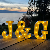 Grandes lettres lumineuses géantes pour décoration de mariage, lettres marquee LED de 4 pieds, grands chiffres lumineux, lettres marquee LED « Love »