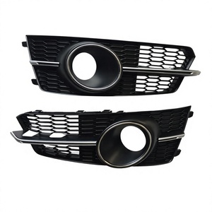 Set Decorativo per Sensore Radar Griglia ACC, per <span class=keywords><strong>Audi</strong></span> <span class=keywords><strong>A6</strong></span> 2016-2018 S6, Paraurti Anteriore Sinistro/Destro, Luce Fendinebbia Inferiore in ABS - Product Image 4
