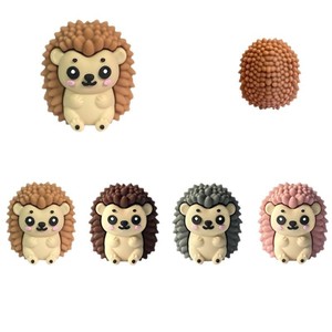 Cuentas de silicona 3D con diseño de erizo para brillo labial y cuentas para bolígrafos - Product Image 5