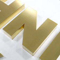 Letras de Canal 3D Personalizadas de Acero Inoxidable para Decoración de Interiores de Oficinas y Tiendas Minoristas