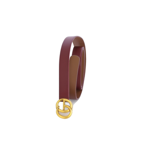 Cinturón de Cuero con Hebilla Dorada de 3.5 cm para Mujer, Accesorio de Moda - Product Image 1