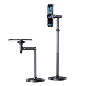 Soporte de escritorio para teléfono Boneruy T20 con altura ajustable y rotación para transmisiones en vivo y videollamadas - Product Image 1