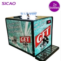 Partie électrique vin whisky Machine vitesse rapide Portable refroidisseur 2 bouteilles Bar majordome distributeur d'alcool pour Bar maison