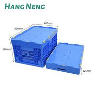 600*400*310mm Pliable Recyclable En Plastique Logistique Transport Paniers Pliable Caisses Déplacement Fruits Légumes