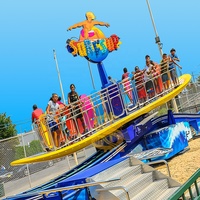 Manèges de surf et de skate aquatiques pour enfants au parc d'aventure