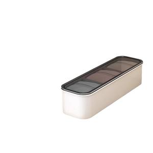 Caja de almacenamiento de calcetines blancos, organizador de armario con 6 compartimentos, Material PP, estilo cajón, para ropa interior y calzoncillos - Product Image 6