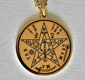 <span class=keywords><strong>Pentagramme</strong></span> <span class=keywords><strong>de</strong></span> <span class=keywords><strong>Salomon</strong></span> Talisman Protection <span class=keywords><strong>Pentagramme</strong></span> Amulette Magique Blanche Ésotérisme Tétragramme Pentacle Pendentif - Product Image 3