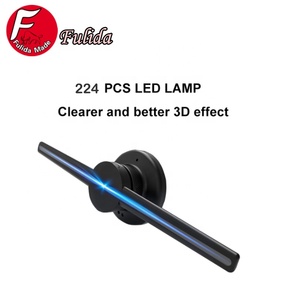 42cm mini ventilador Led jugador profesional 3D proyector holográfico signos 3D del aire de publicidad pantalla led holograma Fan - Product Image 2