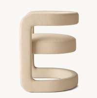 Nouveau design de chaises de salle à manger, fauteuils de loisirs en tissu, chaises longues
