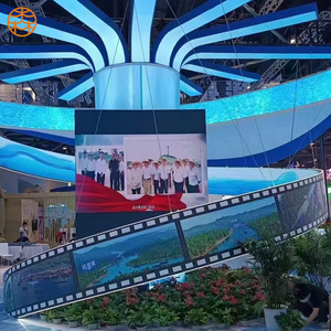 Hot Selling Customized P4 Indoor OutdoorFlexible LED Video <b>Wall</b> <b>Display</b> Screen Special Shape Soft Module P4 Circle Led Screen P4 - Product Image 4