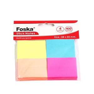 Set di adesivi a colori Foska note note note blocco pagina di carta note adesive per la scuola in ufficio - Product Image 1