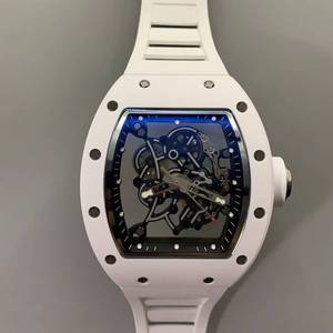 Reloj Automático Deportivo y Ejecutivo para Hombre, Edición Limitada 055, Cerámica Blanca, Correa de Caucho, Mecánico, Luminoso - Product Image 1