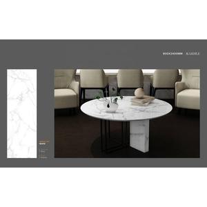 Dalles de marbre artificiel en porcelaine Calacatta Bianco 800x2400x15mm pour hôtel européen, pureté du marbre, pierre de granit artificielle - Product Image 4
