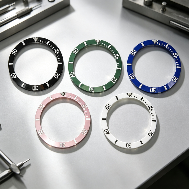 Ceramic Silicone Bezel Inserts High Gloss Ceramic Bezel Replacement Light Weight Watch Modification Repair Parts Customizable