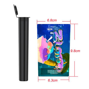 Tube en plastique jetable écologique recyclable à impression offset coloré résistant aux enfants de taille king size 70 mm avec étiquette personnalisée - Product Image 3