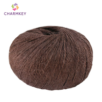 Hilo de encaje 100% de alpaca bebé para tejer a mano, hilo suave y agradable para la piel para bufandas