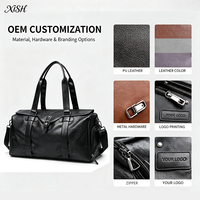 Sac de sport XISHANG personnalisé OEM ODM pour homme avec compartiment à chaussures, séparation sec/humide, grande capacité pour la gym et les courts séjours, bagage de voyage