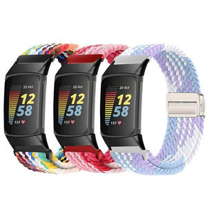 สายนาฬิกาไนลอนแม่เหล็กแบบปรับได้คุณภาพพรีเมียมจาก Win-Win Wholesale สำหรับ Fitbit Charge 6 5 4 3 - Product Image 2