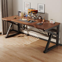 Bureau d'ordinateur moderne en aluminium pour la maison, le bureau et la chambre à coucher, poste de travail e-sport réglable et écologique