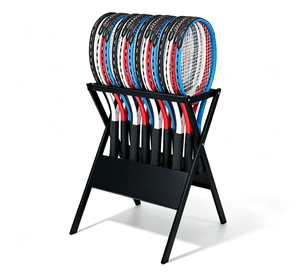 Support de présentation pour raquettes de sport en métal amovible, support de sol pour raquettes de <span class=keywords><strong>badminton</strong></span> et de tennis, support de rangement <span class=keywords><strong>Wilson</strong></span> - Product Image 6