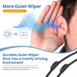 Phổ J-Hook mềm không khung kính chắn gió gạt nước cho kction tất cả các mùa phụ tùng ô Tô Phụ kiện tương thích BMW cho Highlander - Product Image 5