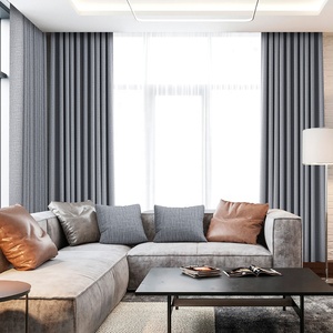 100% màn rèm vải lanh với bộ nhớ được đào tạo - Product Image 4