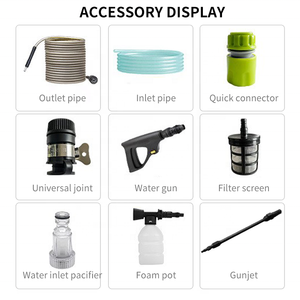 Xách tay điện cao áp xe máy giặt với vòi phun có thể điều chỉnh và bọt <span class=keywords><strong>Lance</strong></span> cho tự động làm sạch và chi tiết - Product Image 2