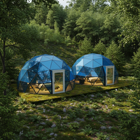 Dôme sphérique de luxe moderne en PVC et verre, tente quatre saisons imperméable >3000mm pour hôtel, restaurant, usage domestique et construction