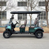 Vente en gros de voiturettes de golf à essence HIGHTOP certifiées CE, 4 places, configuration 2+2, autonomie 90 km, logo personnalisé, club, à vendre