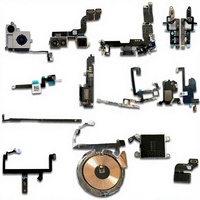 100% Original avant petit grand Module de caméra Port de charge haut-parleur vibrateur flexible pour IPhone 14 plus 14 P écouteur partie flexible