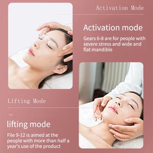 Sangle de massage électrique amincissante pour le visage, 12 modes, ceinture sculptante V-Face anti-cellulite pour la mâchoire, appareil de lifting facial LED pour femmes - Product Image 2
