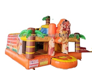 บ้านลมเป่าลมธีมสัตว์ป่าเกรดเชิงพาณิชย์ พร้อมสไลเดอร์และผนังปีนป่าย เหมาะสำหรับงานปาร์ตี้เด็กและการเช่าเชิงพาณิชย์ - Product Image 3