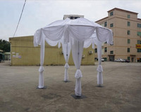 Cadre de rideau en champignon durable pour décoration de mariage élégante et toile de fond d'événement avec support réglable robuste