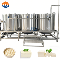 Machine à cuire à la vapeur et à bouillir le lait de soja direct d'usine Ligne de production de tofu Machines de traitement de produits de haricot