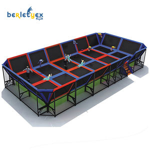 Berletyex parc de <span class=keywords><strong>trampoline</strong></span> à ressort rectangulaire commercial pour enfants adultes parc à vendre aire de jeux intérieure de grande taille - Product Image 5