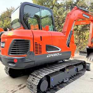 Mini-excavatrice d'occasion Doosan Dx60 de 5,5 tonnes avec moteur, matériel de terrassement, équipement de construction - Product Image 1