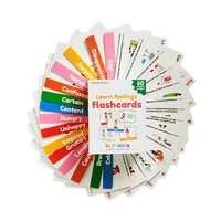 Jogo de cartas infantil 52 pçs, tabuleiro rígido, alfabeto personalizado, aprendizagem, educacional, cartão flash, brinquedo para crianças