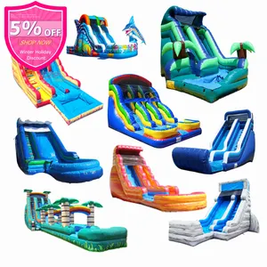 Inflatable Floating Slide Dubai Water Chute Animal Industrial Slides Giant-Inflatable-Water-Slide-For-Adult Children Pool With
