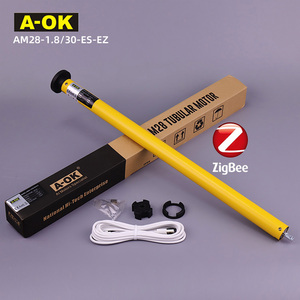 Tuya มู่ลี่1.8Nm แบตเตอรี่ลิเธียม AM28-ES-<span class=keywords><strong>EZ</strong></span> ขนาด28มม. ม้วนมู่ลี่แบบชาร์จไฟได้มอเตอร์ A-<span class=keywords><strong>OK</strong></span> โอเค - Product Image 1