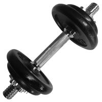 Haltères à tête ronde d'haltérophilie, vente en gros, équipement de gymnastique, ensemble d'haltères réglables avec poids de 10kg