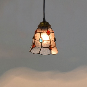 Lampade a sospensione in vetro chiaro lampada a sospensione antica fiore barocco 6 8 pollici creatività retrò macchiato Tifany lampade a sospensione <span class=keywords><strong>Tiffany</strong></span> - Product Image 6