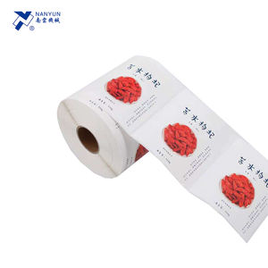 Etiqueta adhesiva de vinilo con logotipo para impresora de etiquetas de código de barras y máquina de etiquetado rollo autoadhesivo impermeable <span class=keywords><strong>microondas</strong></span> personalizado - Product Image 4