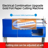 Machine de découpe de rouleaux de papier à estampage à chaud et de feuilles d'aluminium et de platine avec équipement de refendage motorisé