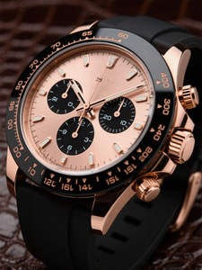 2025 Hot-Selling High-End <b>Mechanical</b> <b>Watch</b> Rose Gold Chronograph Sports Men's <b>Watch</b> - Product Image 3