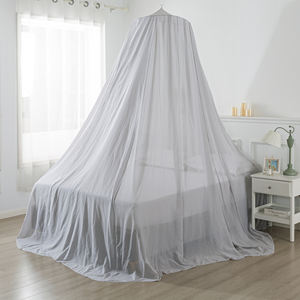 Rideau de lit EMF en forme de dôme, fabriqué en tissu de coton argenté, avec un enclos transparent RF et un tissu de protection EMF pour lit double - Product Image 2