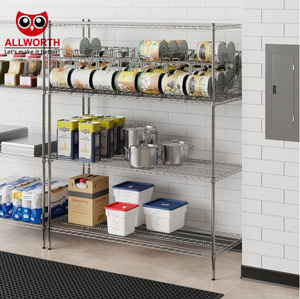 Étagères métalliques réglables robustes avec roulettes Étagères de rangement en métal noir pour cuisine salle de bain <span class=keywords><strong>Garage</strong></span> placard - Product Image 2