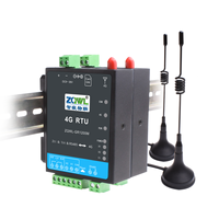 Controlador Remoto 4G DTU RTU, Gateway IoT Modbus con Entrada/Salida Analógica y Digital, Contador de Pulsos para Alertas por SMS y Llamadas