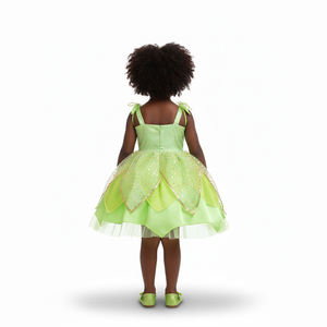 Robe tutu de fée Tinker Bell Peter Pan pour enfants avec ailes, costume de danse scintillant de princesse pour enfants pour cosplay et fêtes à thème - Product Image 2
